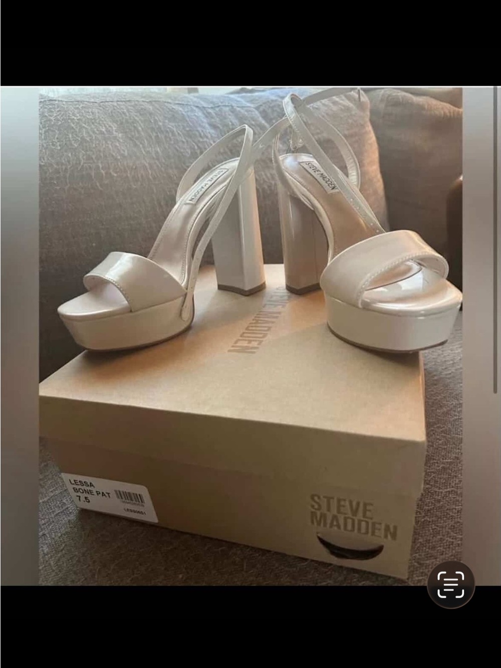 Steve Madden Bone Platform Slingback Heels
